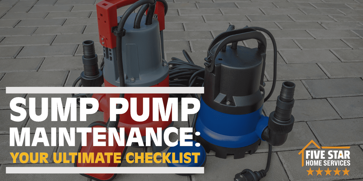 Sump Pump Maintenance Checklist