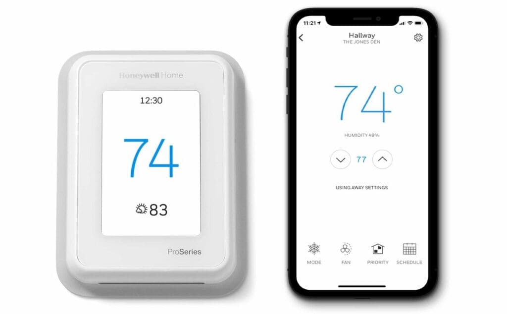 Honeywell thermostat + app for smartphone