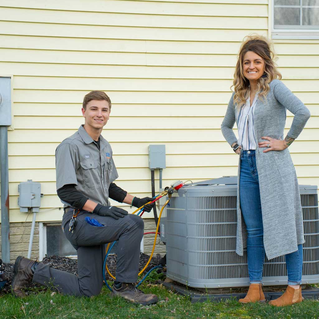 tech with homeowner