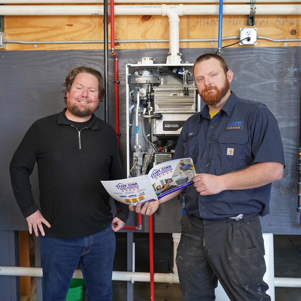 tech with homeowner