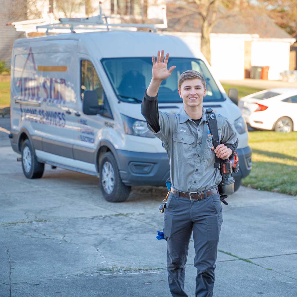 tech waving