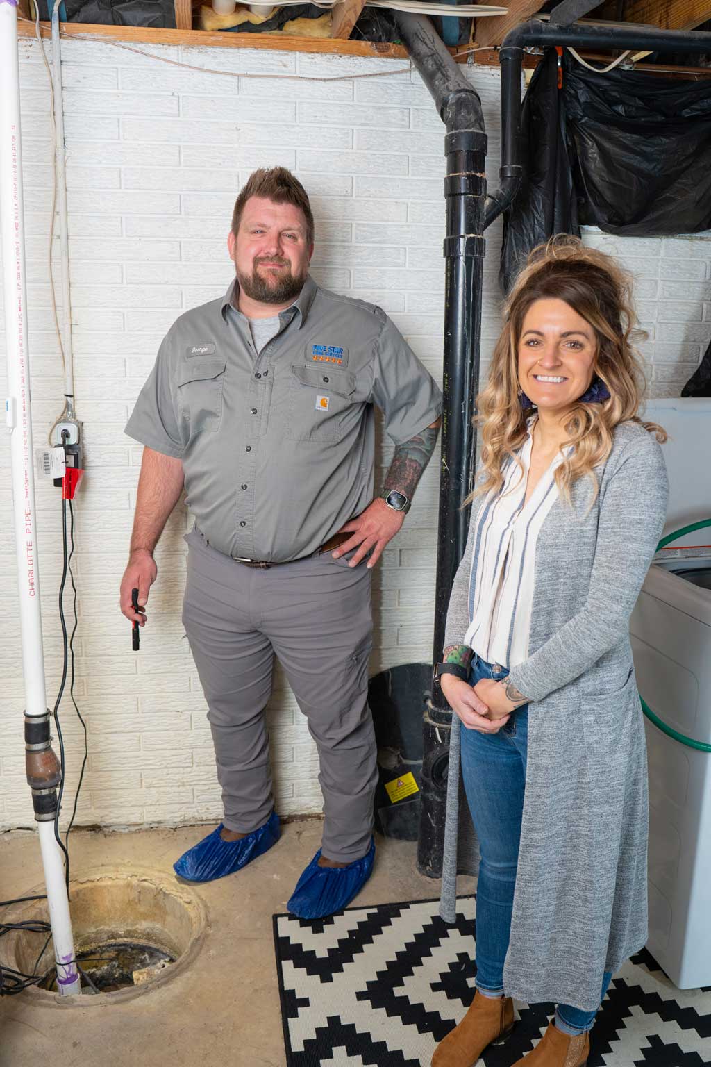 tech with homeowner
