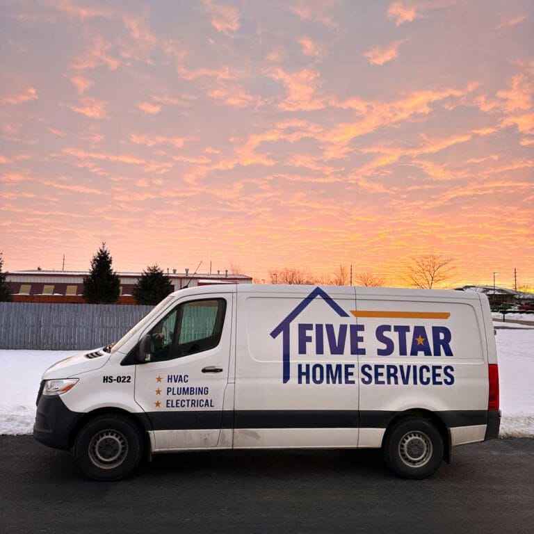 Five star truck in the sunset