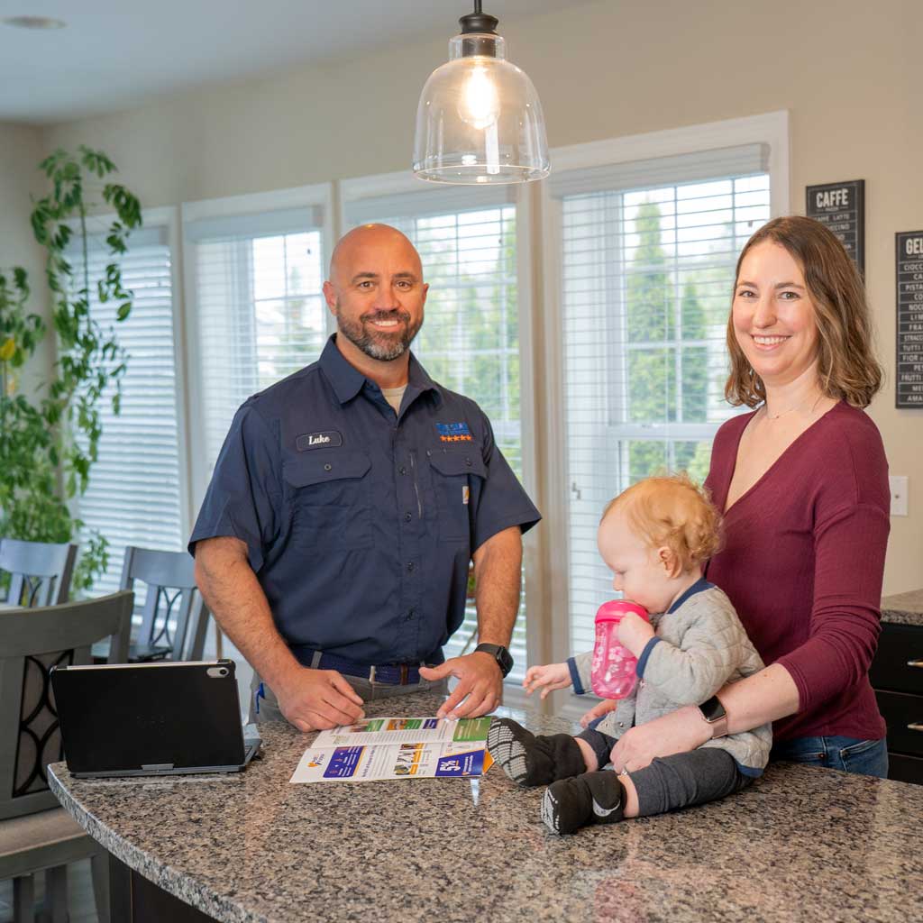 tech with homeowner