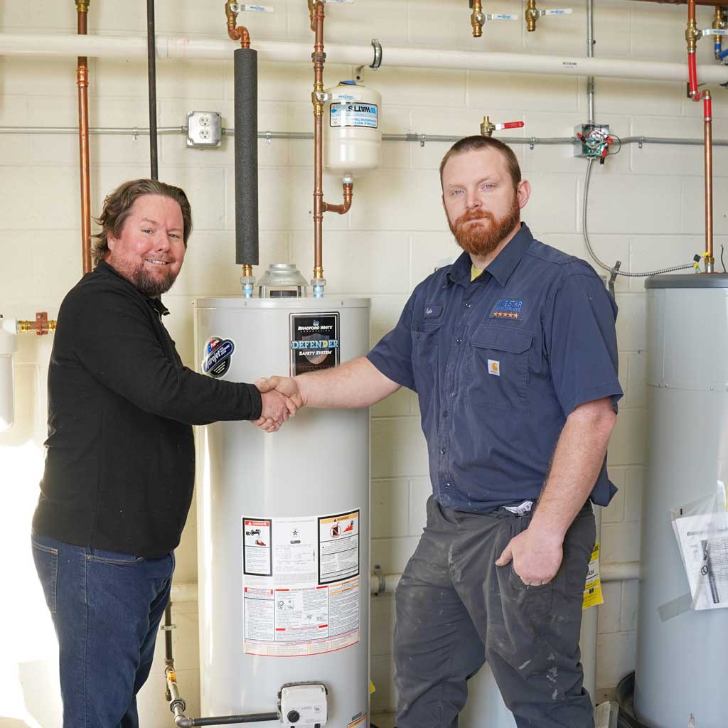 tech with homeowner
