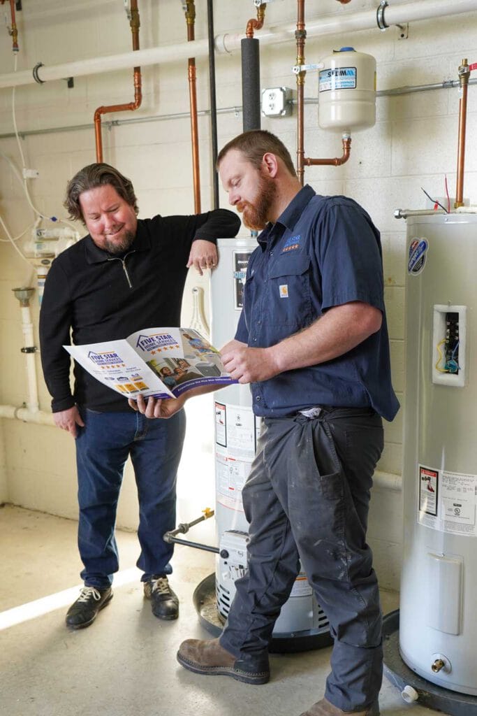 tech with homeowner