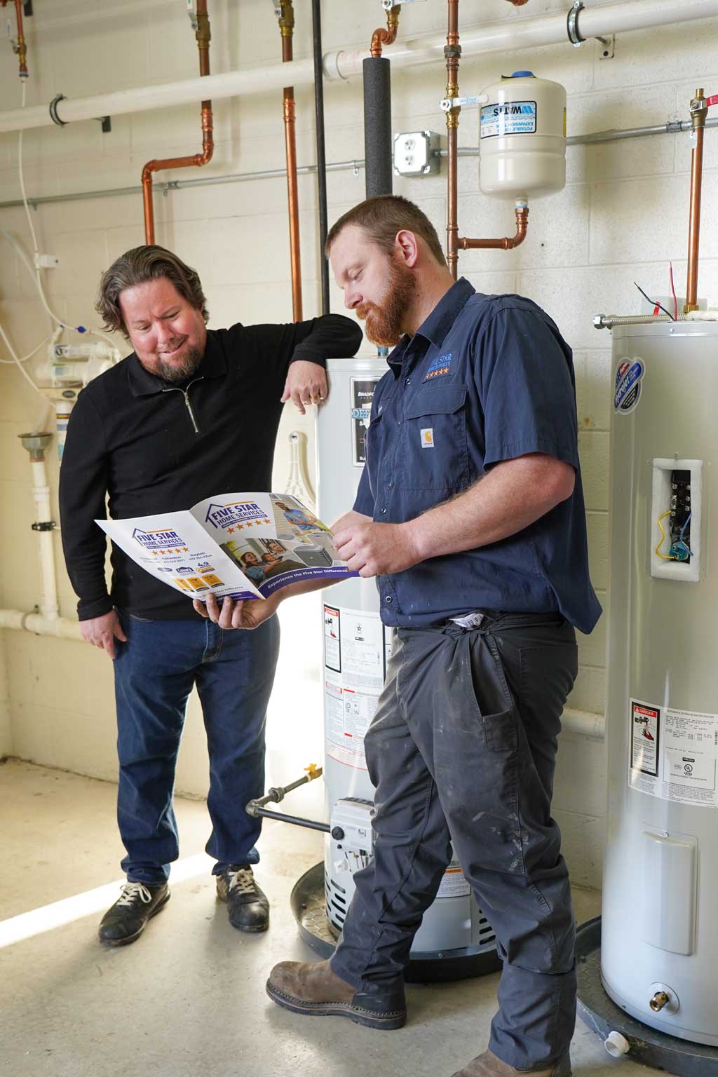 tech with homeowner