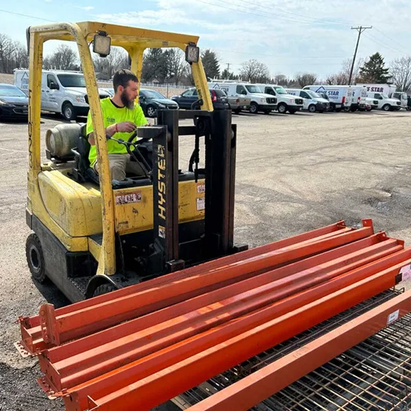 tech in excavator