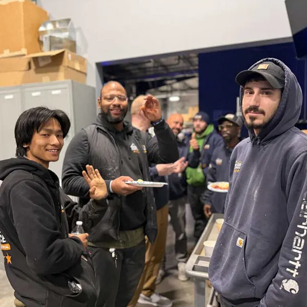 employees in warehouse